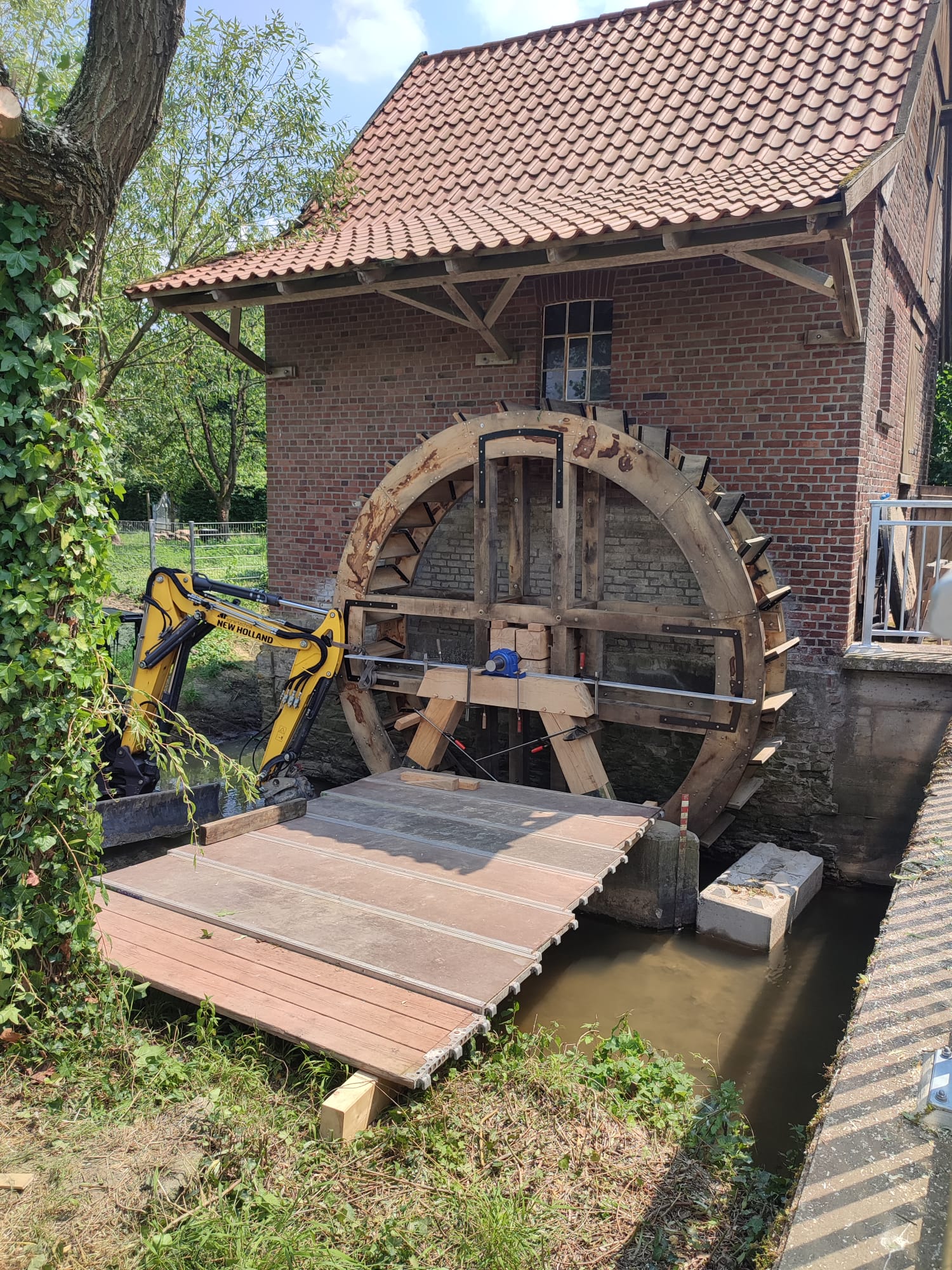 6a Mühlrad, Eiche, Wasserrad