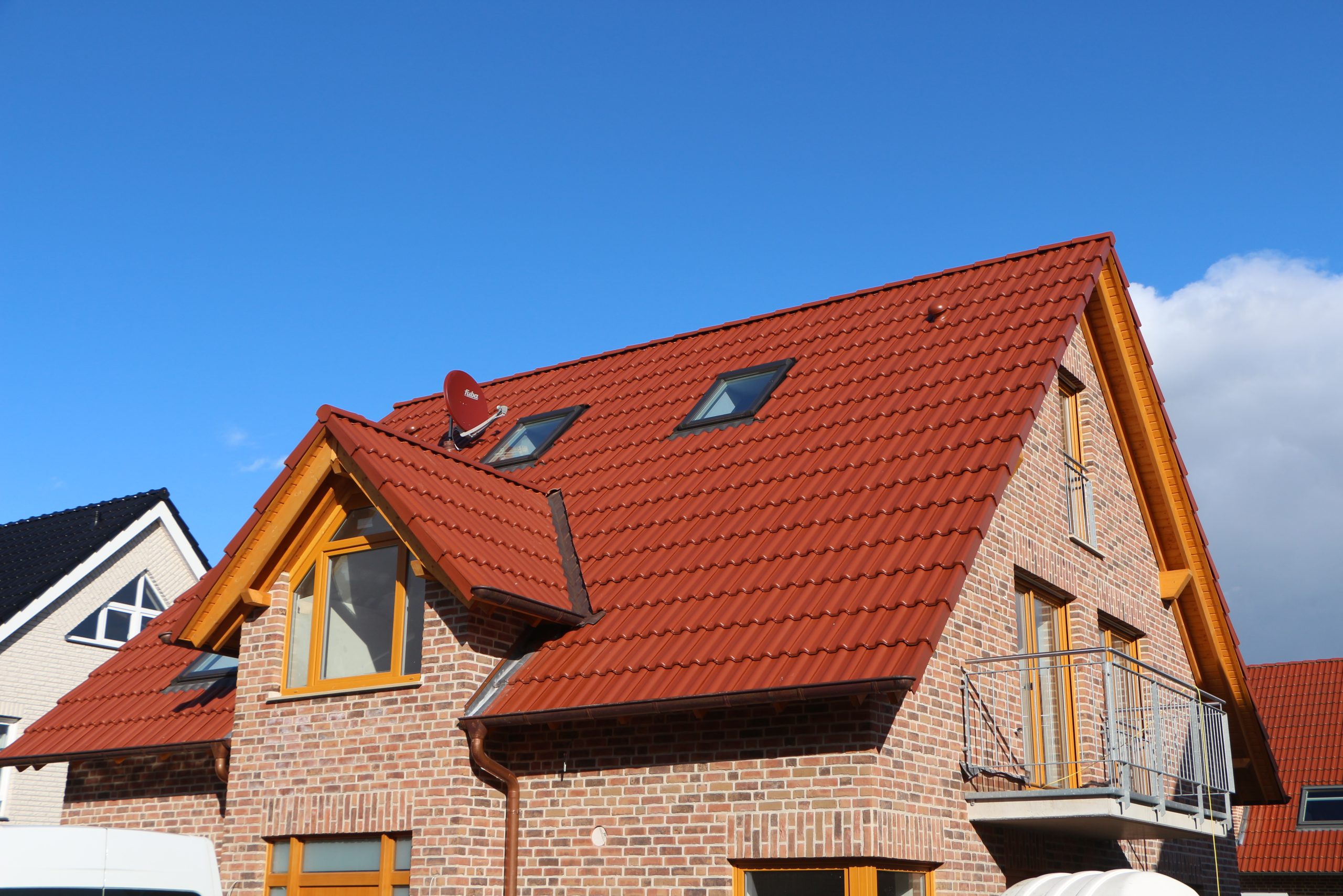 Dachrinnen, Kupferdachrinne, Neubau