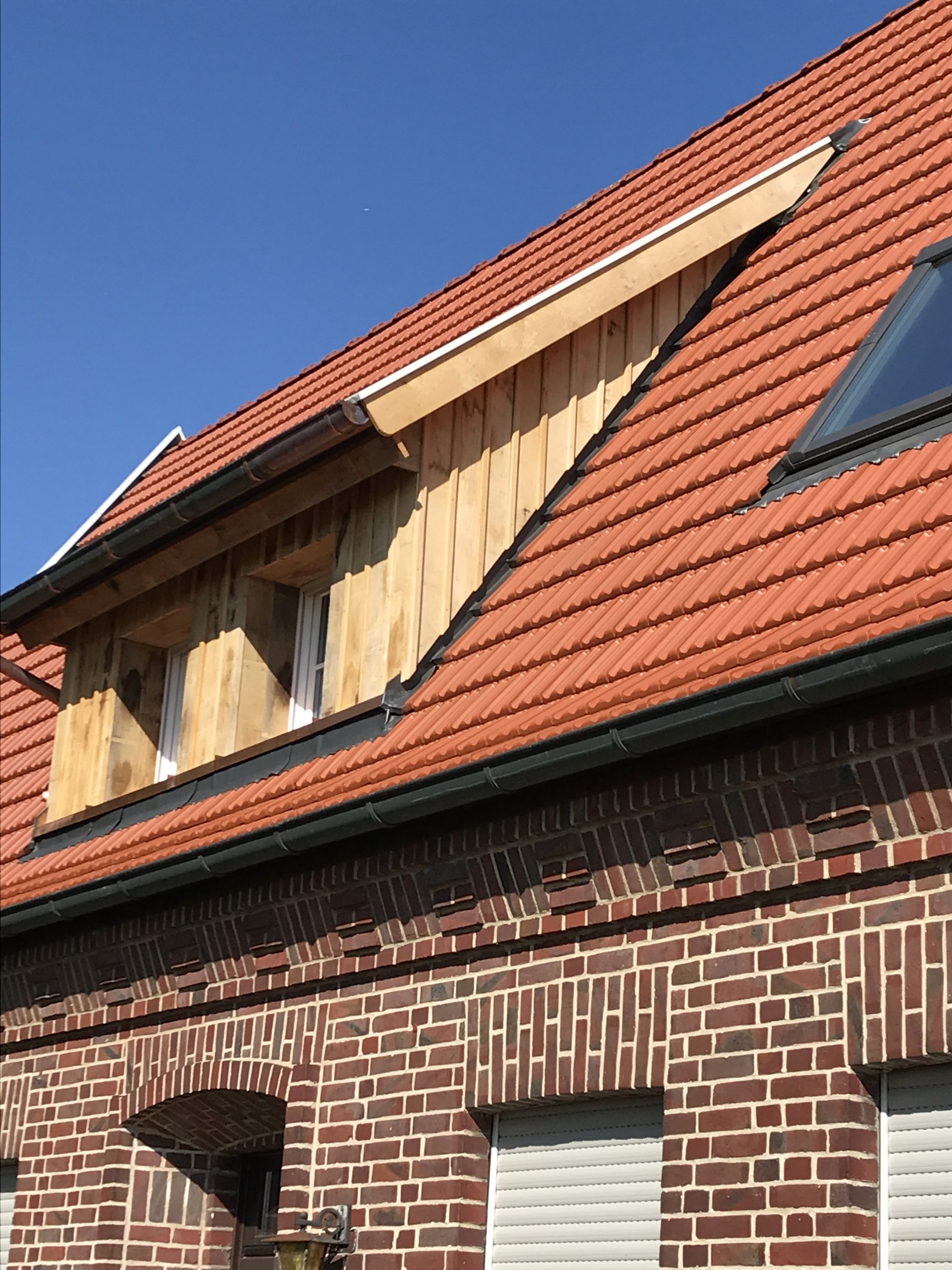 Dachsanierung, Eiche, Windfeder