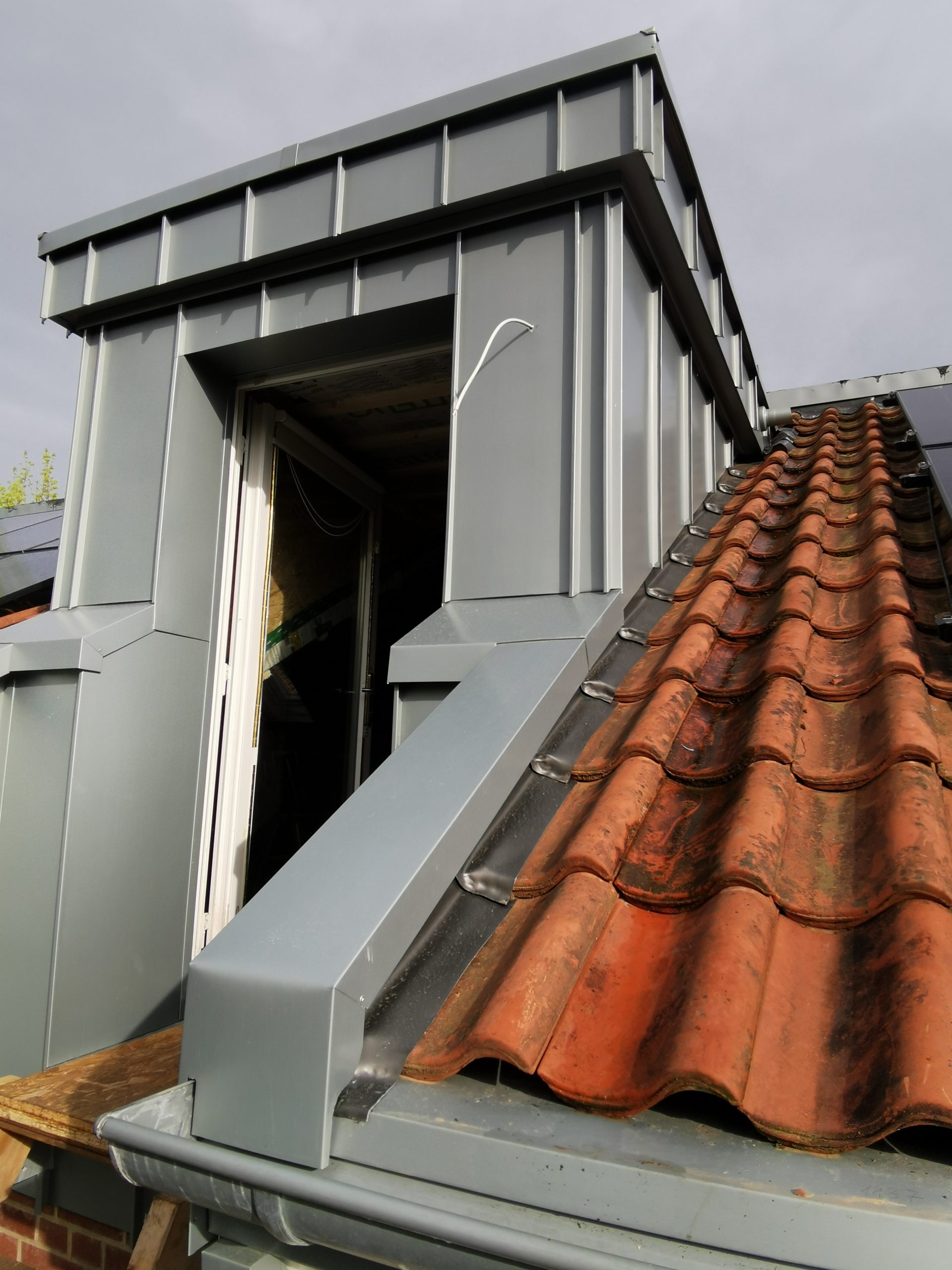 Gaubenverkleidung Stehfalz, Zink, Aluminium